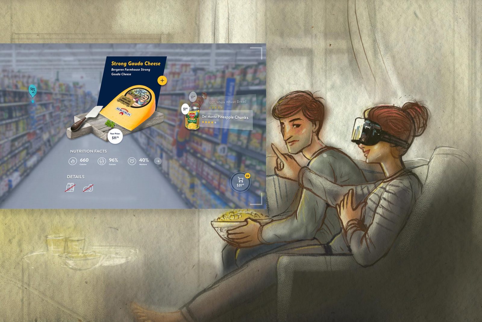 AR/VR Commerce — E-Commerce interface design by Yellowfirst
