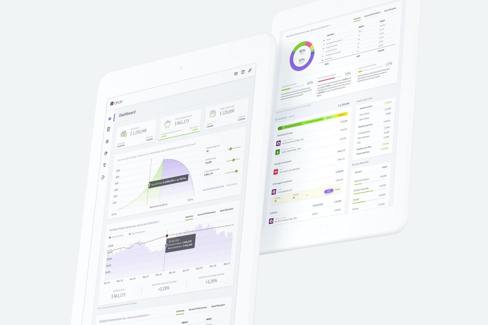ForumFin — FinTech interface design by Yellowfirst